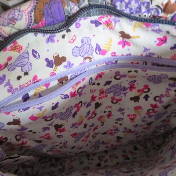 ⭐️HP⭐️Vera Bradley 3 Zip Hipster Bag-Mickey's Sweet Treats and Sweet Treat Ditsy - Picture 10 of 12
